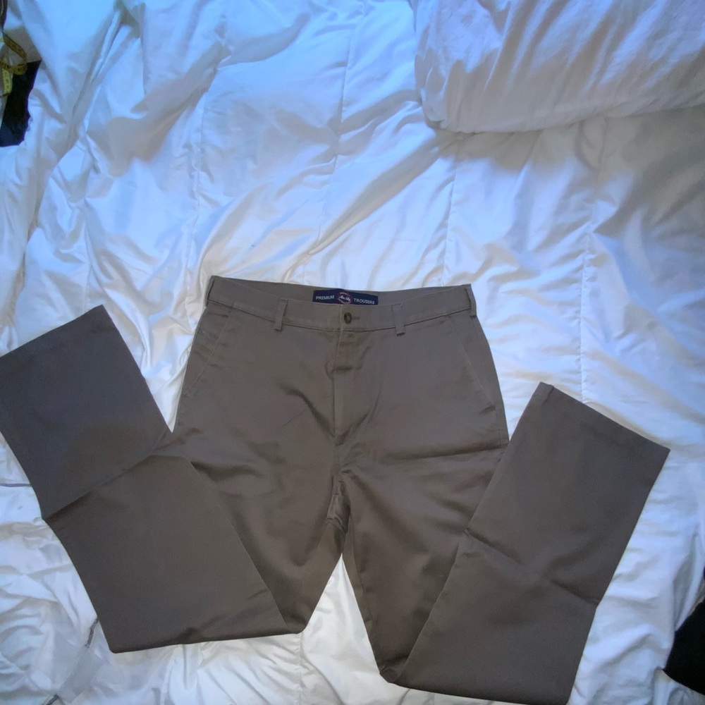 Allan Solly khaki superior cotton pants. Size 34 Brand New